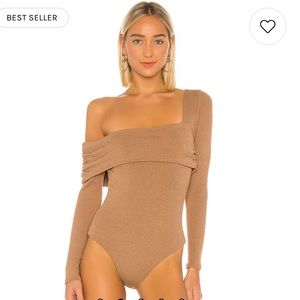 Lovers and Friends Florence Bodysuit in Taupe